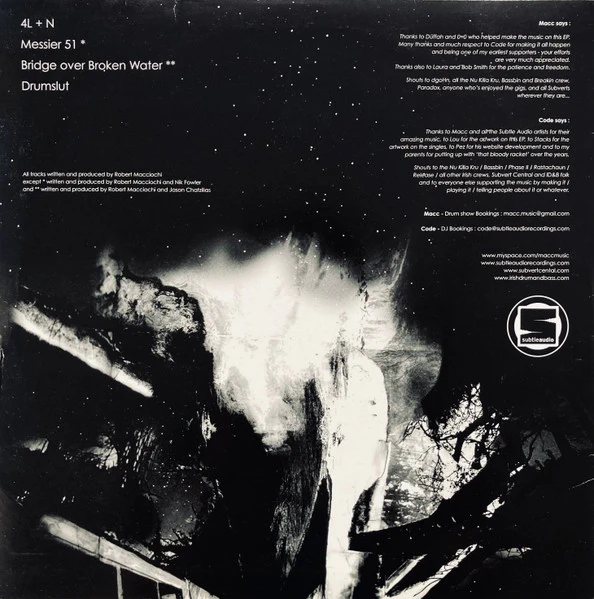 MACC, So Far (Subtle Audio Recordings; SUBTLE001EP, Ireland 2006) 2xLP VG/VG+ - Image 2