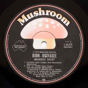 MACKENZIE THEORY, Bon Voyage (Live At Dallas Brooks Hall May Fifteen) (Mushroom; L 35276, Australia 1974) LP G+/VG - Image 3