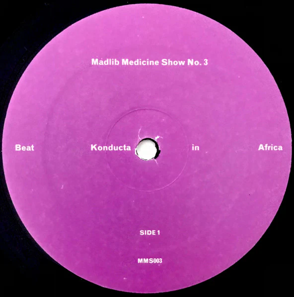 MADLIB, Madlib Medicine Show NO. 3 - Beat Konducta In Africa (Madlib Invazion; MMS-003, US 2010) 2xLP VG+/VG+ - Image 3