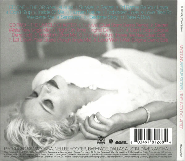 MADONNA, Bedtime Stories (Maverick ; R2 727979, Worldwide 2025 Reissue, Digipak) 2xCD EX/EX - Image 2
