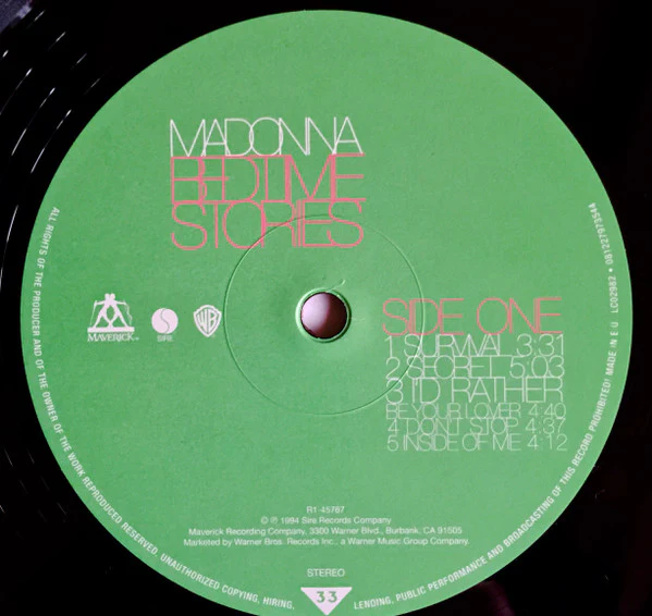MADONNA, Bedtime Stories (Maverick; 081227973544, Europe 2016 Reissue, Gatefold, Inner, 180 Gram Vinyl) LP VG+/VG+ - Image 3