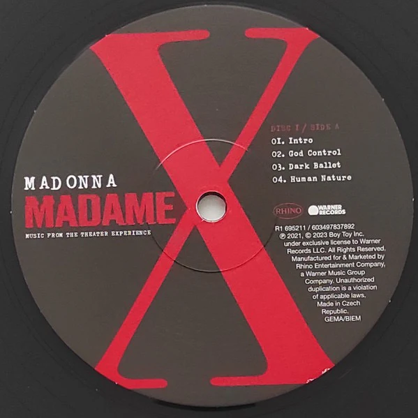 MADONNA, Madame X (Music From The Theater Experience) (Warner Records; R1 695211, Europe 2023, Gatefold), SALE - Up to 50% Off the Original Price 3xLP NEW/NEW - Image 3