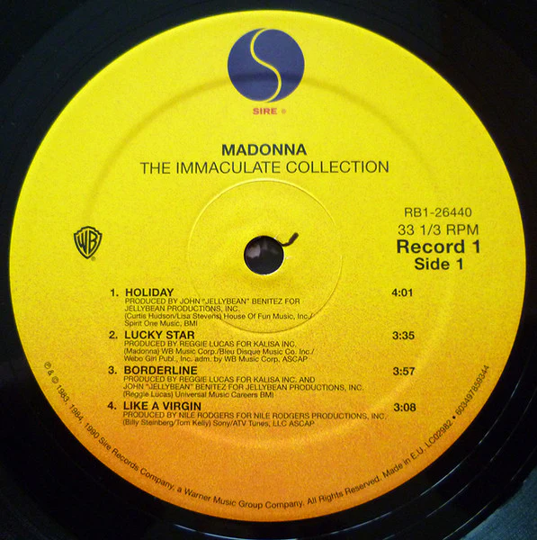 MADONNA, The Immaculate Collection (Sire; 603497859344, Europe 2018 Reissue, Gatefold, 2 Inners) 2xLP NEW/NEW - Image 3