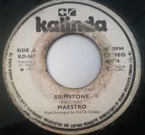 MAESTRO, Brimstone (Kalinda; KD-547, Trinidad & Tobago 1977), SALE - Up to 50% Off the Original Price 7" /VG