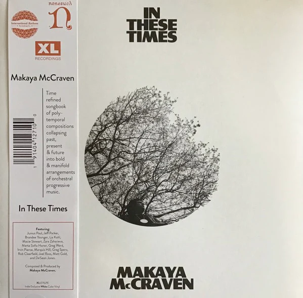 MAKAYA MCCRAVEN, In These Times (XL Recordings; XL1271LPE, Europe 2022, Insert, With OBI. White Vinyl) LP NEW/NEW