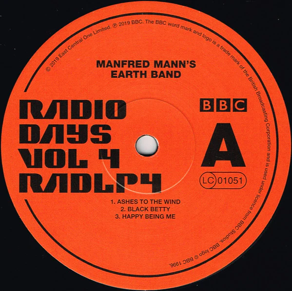 MANFRED MANN'S EARTH BAND, Radio Days Vol. 4 - Live at the BBC 70-73 (Creature Music; RADLP4, UK 2019, Triple Gatefold, 3 Inners) 3xLP VG+/EX - Image 3