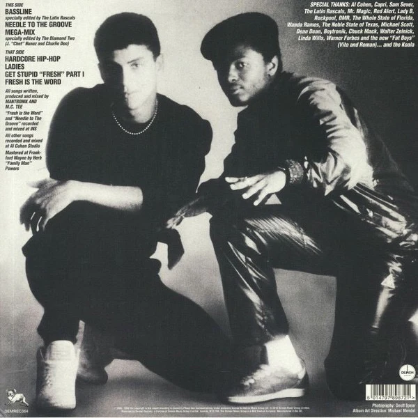 MANTRONIX, The Album (Demon Music Group; DEMREC 364, UK 2019 Reissue, Inner) LP VG+/VG+ - Image 2