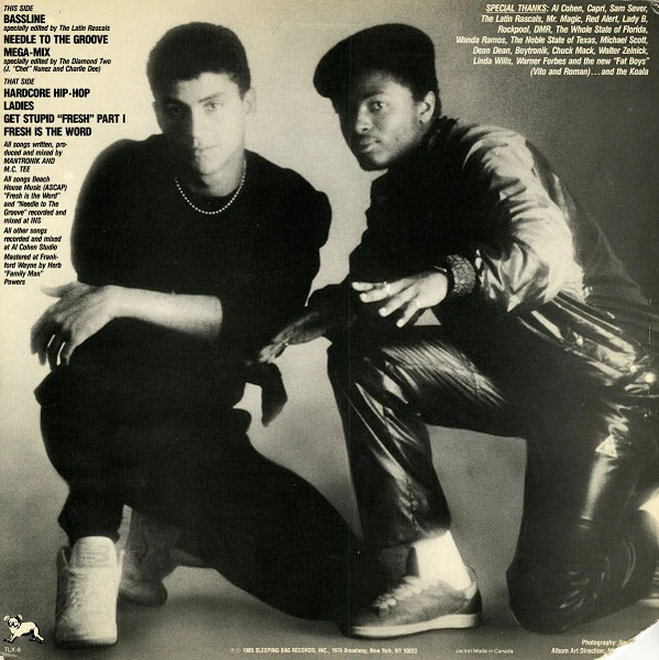 MANTRONIX, The Album (Sleeping Bag Records; TLX-6, US 1985, Picture Sleeve) LP VG/VG - Image 2