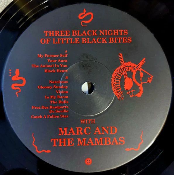 MARC AND THE MAMBAS, Three Black Nights Of Little Black Bites (Cold Spring; CSR350LP, UK 2025 Reissue, Booklet) 2xLP VG/EX - Image 3