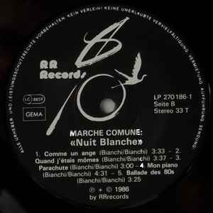 MARCHE COMUNE, Nuit Blanche (RRRecords; LP 270 186-1, Germany 1986) LP VG/VG+ - Image 3