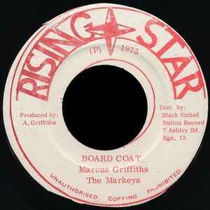 MARCUS GRIFFITHS, Board Suit/ Board Coat (Rising Star; none, Jamaica 1975), SALE - Up to 50% Off the Original Price 7" /VG - Image 2
