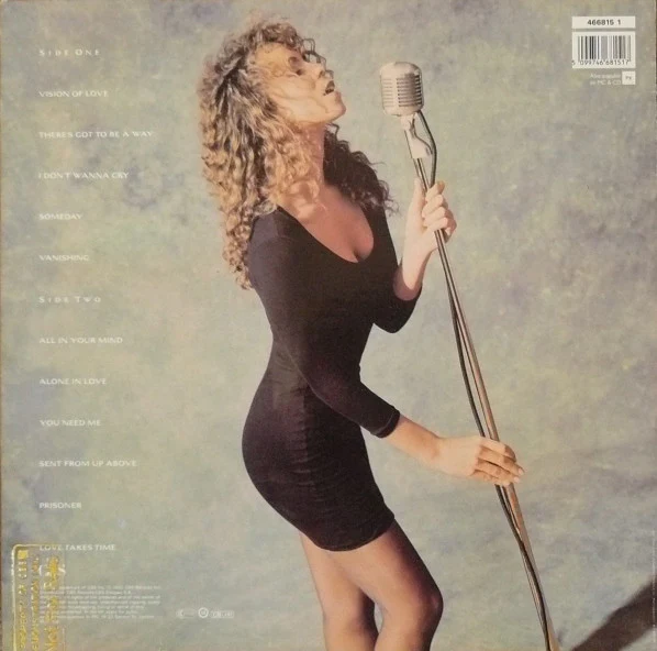 MARIAH CAREY, Mariah Carey (Columbia; 466815 1, UK 1990, Inner) LP G+/G+ - Image 2