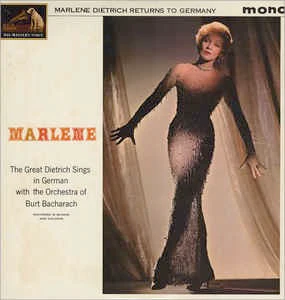 MARLENE DIETRICH, Returns To Germany (HMV; CLP1659, UK 1962, Laminated Flipback Sleeve) LP VG/VG