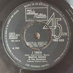 MARTHA REEVES & THE VANDELLAS, I Can't Dance To That Music You're Playin' (Tamla Motown; TMG 669, UK 1968, 4 prong centre) 7" /EX - Image 2