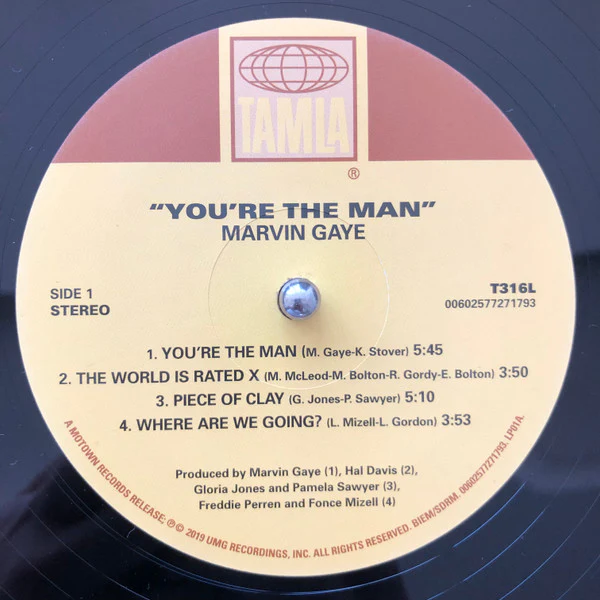 MARVIN GAYE, You're the Man (Motown; T316L , Europe 2019, Gatefold) 2xLP VG+/VG+ - Image 3