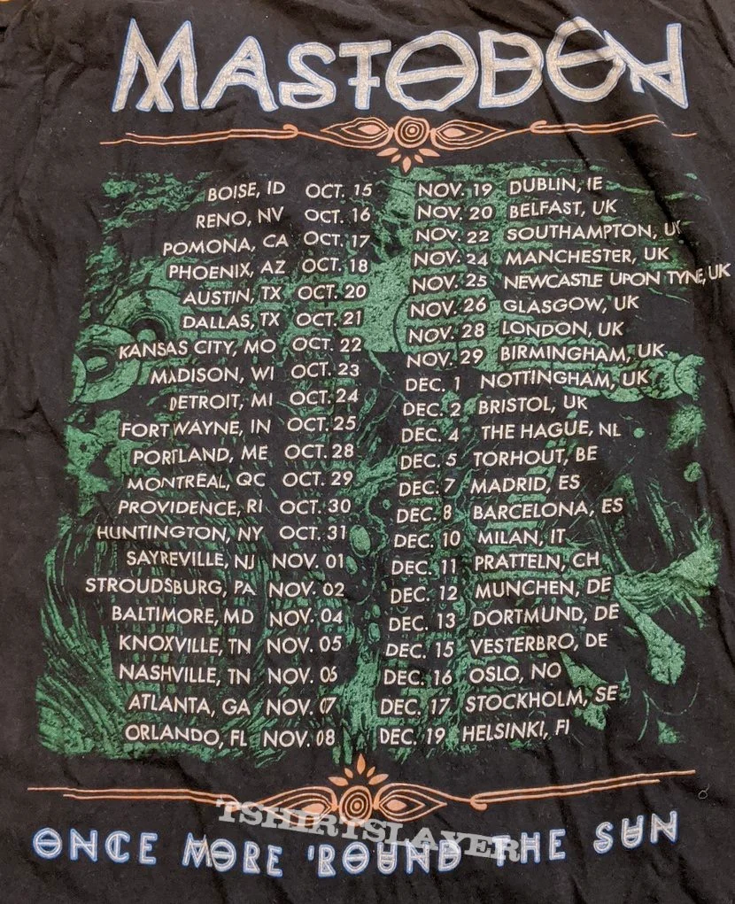 MASTODON, Once More Round The Sun T-Shirt XL (Gildan Soft Style; , 2014) Accessories VG+/VG+ - Image 2