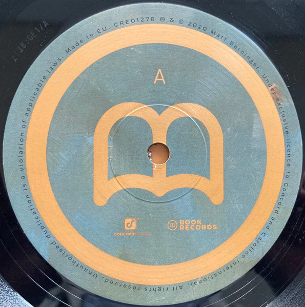 MATT BERNINGER, Serpentine Prison (Book Records ; CRE01278, UK, Europe & US 2020, Gatefold, Inner, of The National) LP EX/EX - Image 3