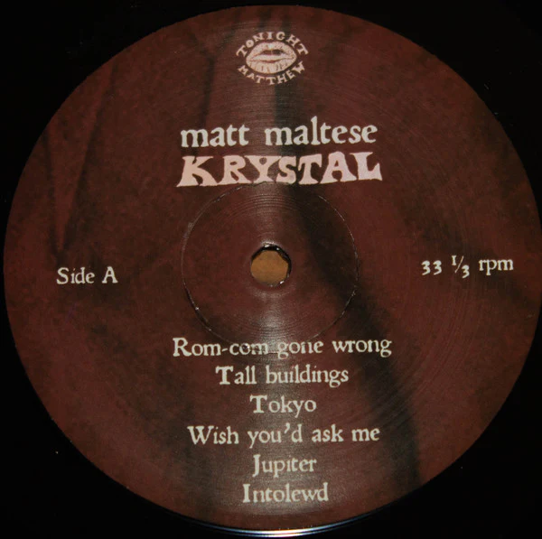 MATT MALTESE, Krystal (7476 ; 7476001, UK 2019, Poster) LP EX/EX - Image 3