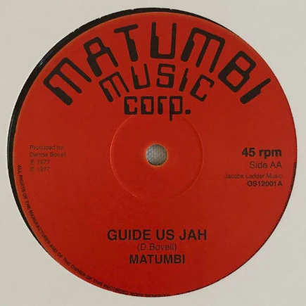 MATUMBI, Guide Us Jah / Pretendah (Matumbi Music Corp; OS12001, UK 2022 Reissue) 12" /VG+