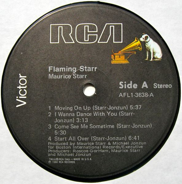MAURICE STARR, Flaming Starr (RCA Victor; AFL1-3638, US 1980) LP EX/VG - Image 3