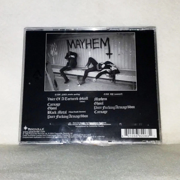 MAYHEM, Pure Fucking Armageddon (Peaceville ; CDVILED1206, UK & Europe 2024, Booklet) CD VG+/VG+ - Image 2