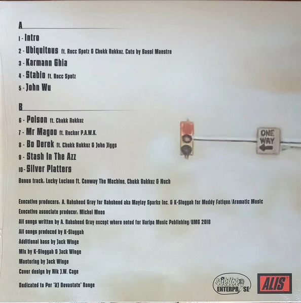 MAYLAY SPARKS CO-STARRING CHUKK RUKKUZ, Hood Thrill Hunters (Hip-Hop Enterprise; HHE004, Belgium 2018) 12" EX/EX - Image 2