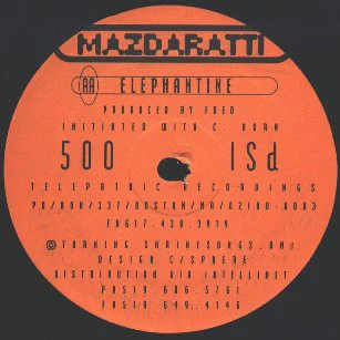 MAZDARATTI, Fox Hunt (Telepathic Recordings; PSI 005, US 1993) 12" /VG