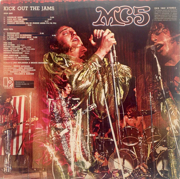 MC5, Kick Out the Jams (Elektra Orange & Silver; EKS74042, UK 1969, Gatefold, Stereo - Censored Edit, Uncensored "MOTHERFU***R" inside gatefold) LP VG/VG - Image 2