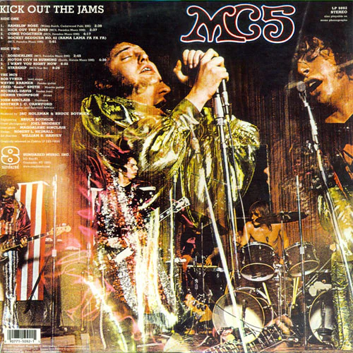 MC5, Kick Out the Jams (Sundazed Red Label; LP5092, US 2001 Reissue, Gatefold) LP VG+/VG+ - Image 2