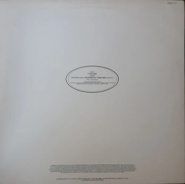 MCCARTHY, Frans Hals (Pink; PINKY17T, UK 1986, Picture Sleeve) 12" G+/VG - Image 2