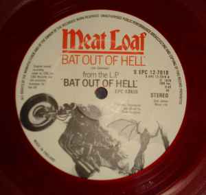 MEAT LOAF, Bat Out Of Hell (Epic; S EPC 12-7018, UK 1979 Reissue, Red Vinyl) 12" VG/VG+ - Image 3