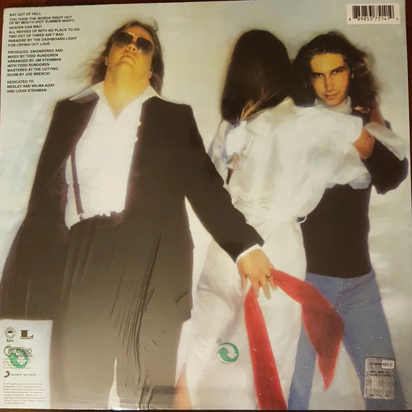 MEAT LOAF, Bat Out Of Hell (Epic; 88985375141, Europe 2017 Reissue, Insert, 180 Gram Vinyl) LP EX/EX - Image 2