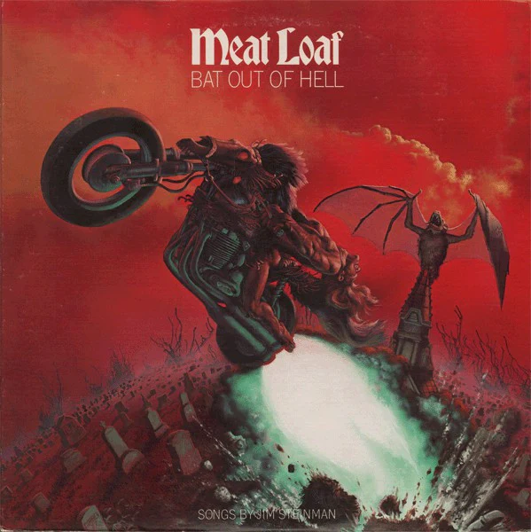 MEAT LOAF, Bat Out Of Hell (Epic Grey and Blue Label; EPC 82419, UK 1980s Reissue, Insert, No Barcode) LP VG/VG