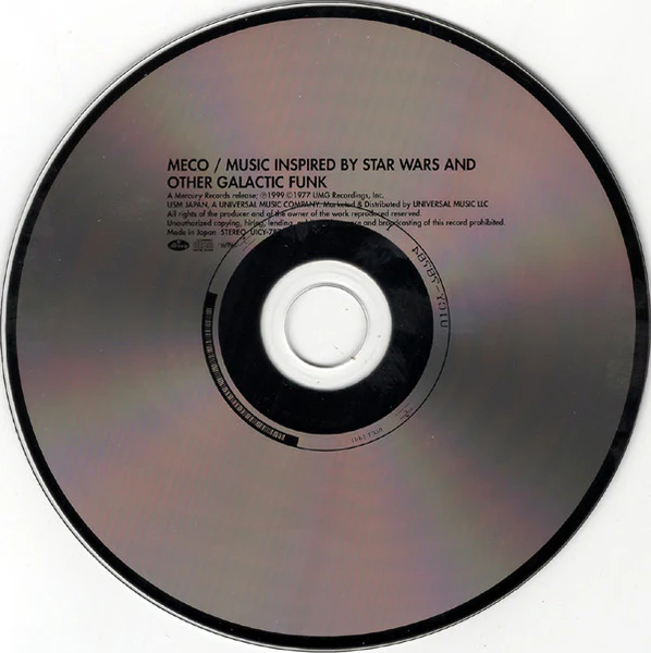 MECO, Music Inspired By Star Wars And Other Galactic Funk (Mercury; UICY-78784, Japan 2018 Reissue, With Obi) CD EX/EX - Image 3