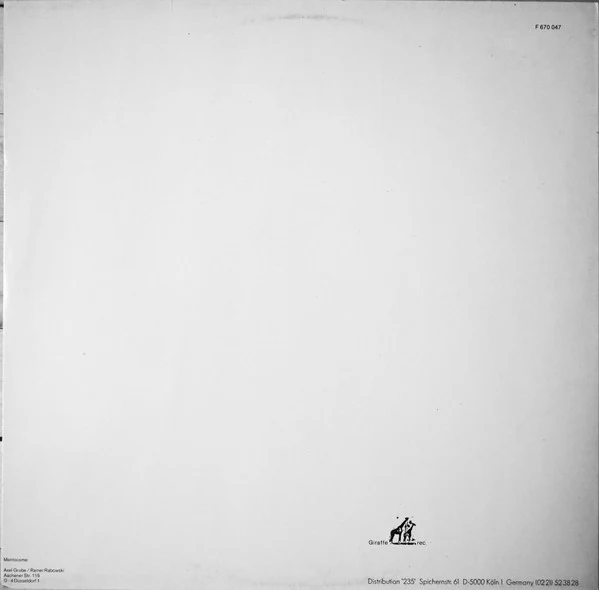 MENTOCOME, Mentocome (Giraffe Rec. ; F 670.047, Germany 1992, Insert) LP G+/VG+ - Image 2