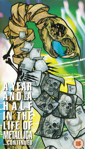 METALLICA, A Year And A Half In The Life Of ... Continued (Part 2) (PolyGram Music Video; 086 068-3, UK & Europe 1992) VHS VG+/VG+