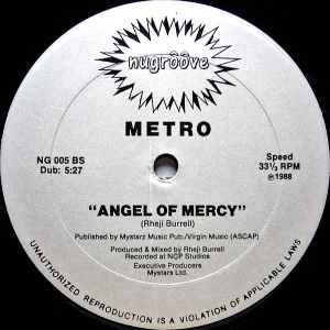 METRO, Angel Of Mercy (Nu Groove; NG005, US 1988, Plain Sleeve) 12" /VG - Image 2
