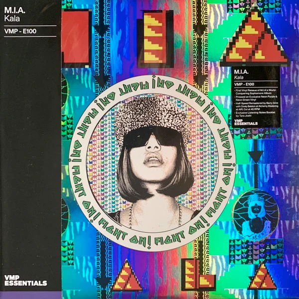 M.I.A., Kala (XL Recordings / Vinyl Me, Please; XL281LPE, US 2021 Reissue, Rainbow Foil Sleeve, 2 Inners & Booket, Print, Purple vinyl & Green Vinyl, with Obi) 2x12" VG+/VG+