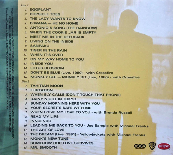 MICHAEL FRANKS, The Michael Franks Anthology: The Art Of Love (Rhino Records; 8122-73856-2, Europe 2003, Card Sleeve) 2xCD VG+/VG+ - Image 2