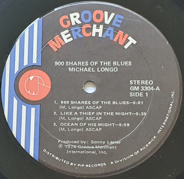 MICHAEL LONGO, 900 Shares of the Blues (Groove Merchant; GM3304, US 1975, Laminated Gatefold Sleeve) LP G+/G+ - Image 3