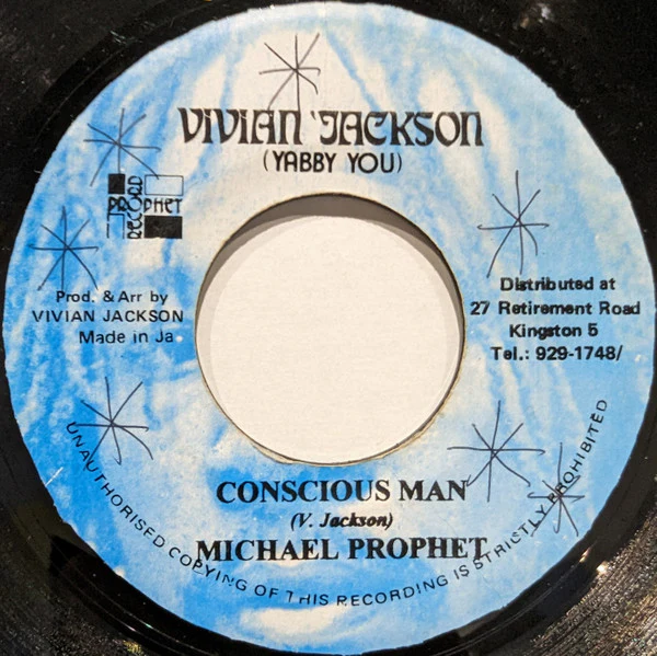 MICHAEL PROPHET, Conscious Man (Vivian Jackson (Yabby You); none, Jamaica ) 7" /G+