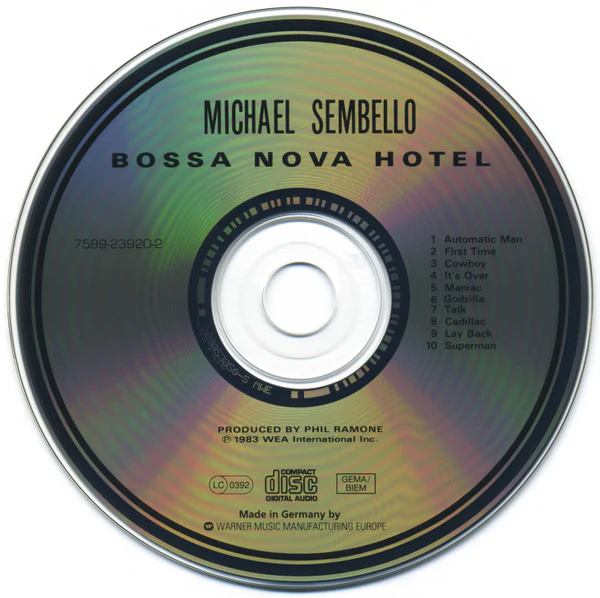 MICHAEL SEMBELLO, Bossa Nova Hotel (Warner Bros.; 7599-23920-2, Germany 1996) CD VG+/VG+ - Image 3