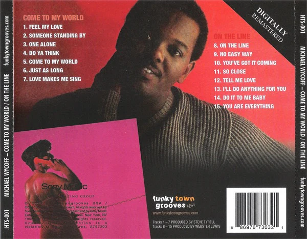 MICHAEL WYCOFF, Come To My World / On The Line (Funkytowngrooves; HTS - 001, US 2010 Reissue, Jewel Case) CD VG+/VG+ - Image 2