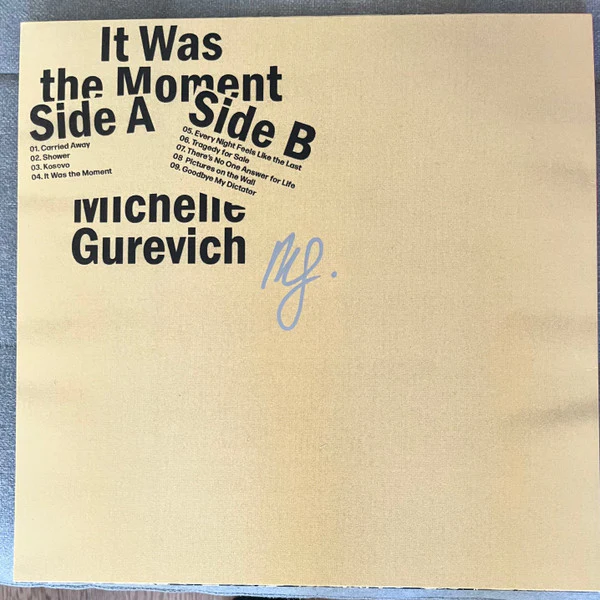 MICHELLE GUREVICH, It Was The Moment (Not On Label (Michelle Gurevich Self-released); none, Denmark 2025, Picture Sleeve, Inner) LP VG+/VG+ - Image 2