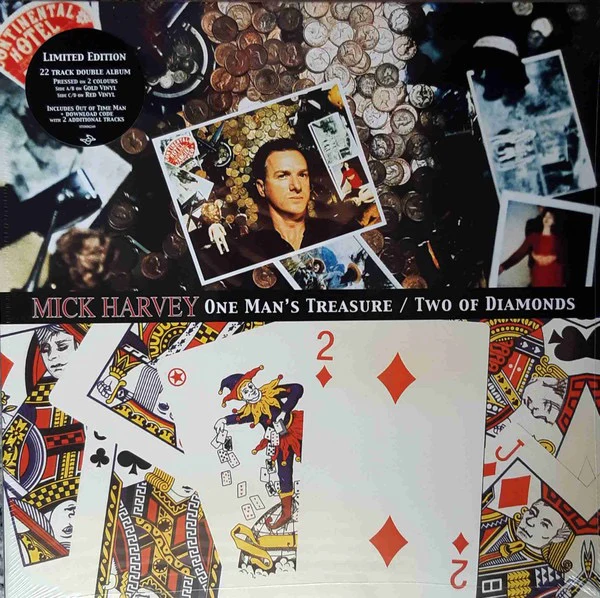 MICK HARVEY, One Man's Treasure / Two Of Diamonds (Mute; STUMM249, Europe 2023, Gatefold, Gold & Red Vinyl) 2xLP VG+/VG+