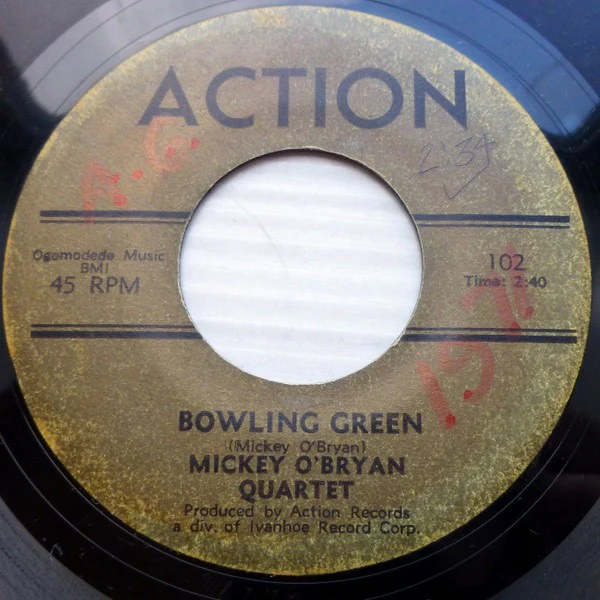 MICKEY O'BRYAN QUARTET, A Caribbean Experience / Bowling Green (Action Records ; 101, US , Plain Sleeve) 7" /VG - Image 2