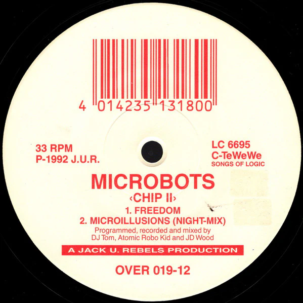 MICROBOTS, Chip II (Overdrive; OVER 019-12, Germany 1992, Company Sleeve) 12" VG/VG+ - Image 3