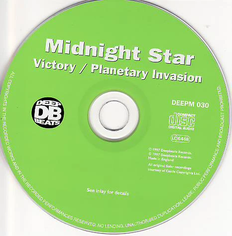 MIDNIGHT STAR, Victory / Planetary Invasion (Deepbeats ; DEEPM 030, UK 1997 Reissue) CD EX/EX - Image 3