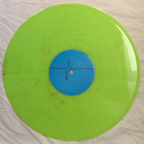MIKE HENK, Untitled (Pulsar Recordings; DOX 002, US 1994, Clear Plastic Sleeve, Green Phosphorescent Vinyl) 12" G+/G+