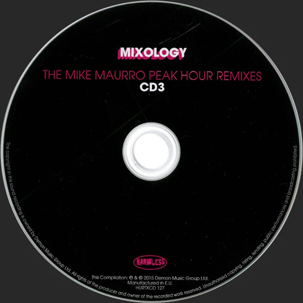 MIKE MAURRO, The Mike Maurro Peak Hour Remixes (Harmless; HURTXCD127, UK 2015) 3xCD VG+/EX - Image 3